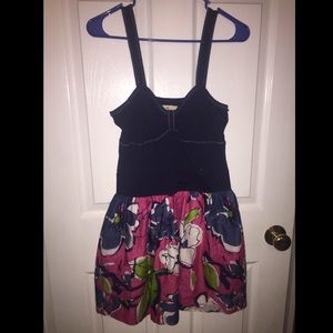 Navy floral Hollister dress - size L